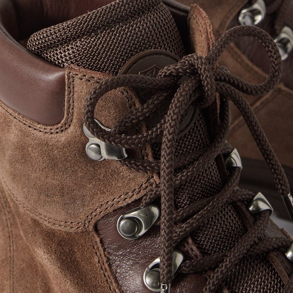 Brunello Cucinelli - Leather-Trimmed Suede Boots - Brown - EU 45 - Picture 5 of 10